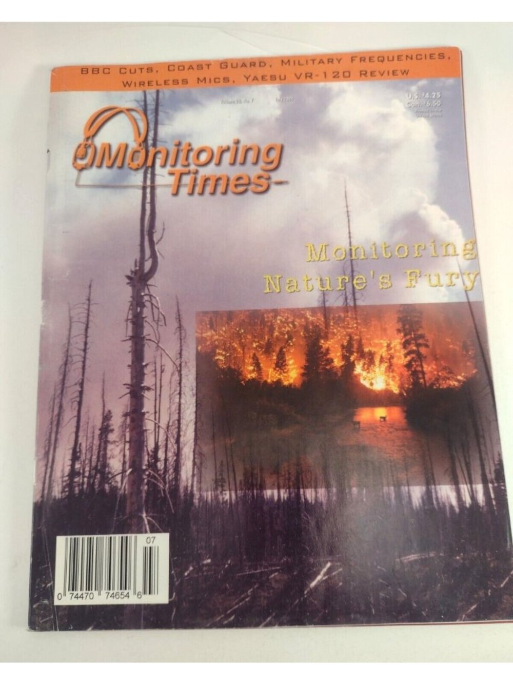 Monitoring Times Magazine Monitoring Natures Fury July 2001 Internet Tuner Ham